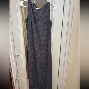 Old Navy Black Patterned Maxi Dress